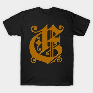 Golden Letter E T-Shirt